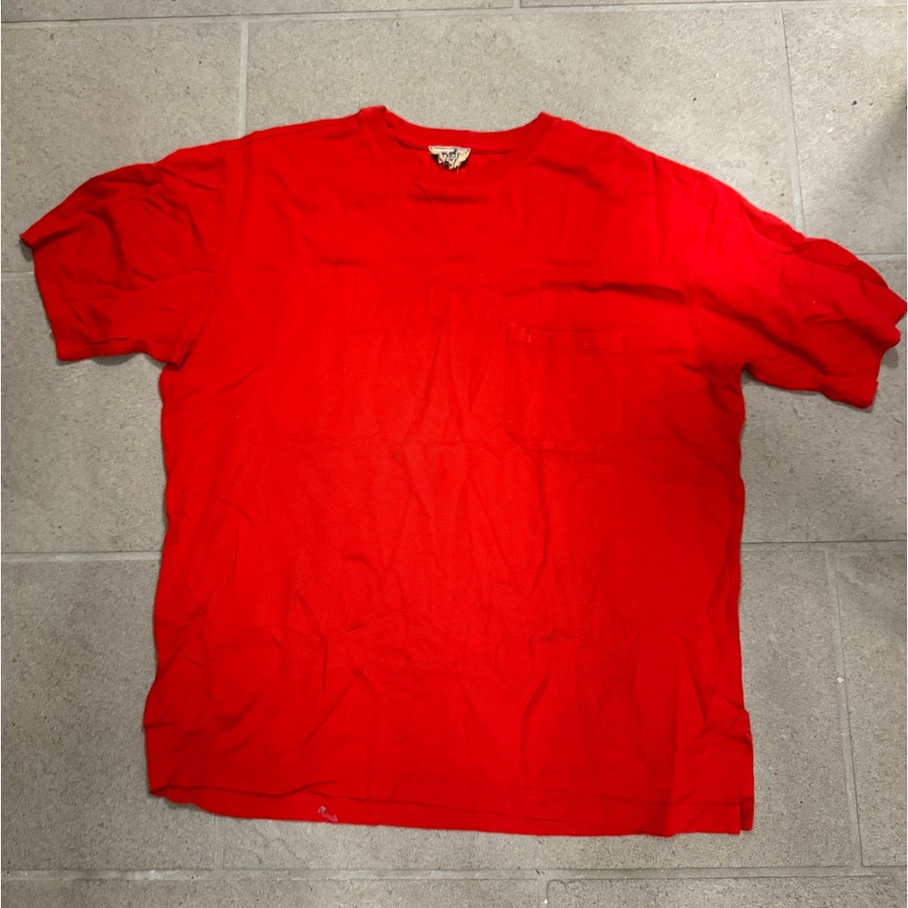 Hermès Men’s "H" embroidered T-shirt in Red